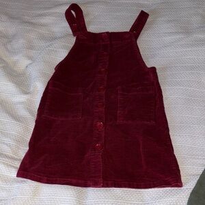 Chelsea & Violet Kids Burgundy Corduroy Overalls